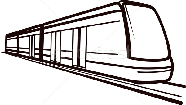 Illustration of a railway transportation. Stock photo © maximmmmum