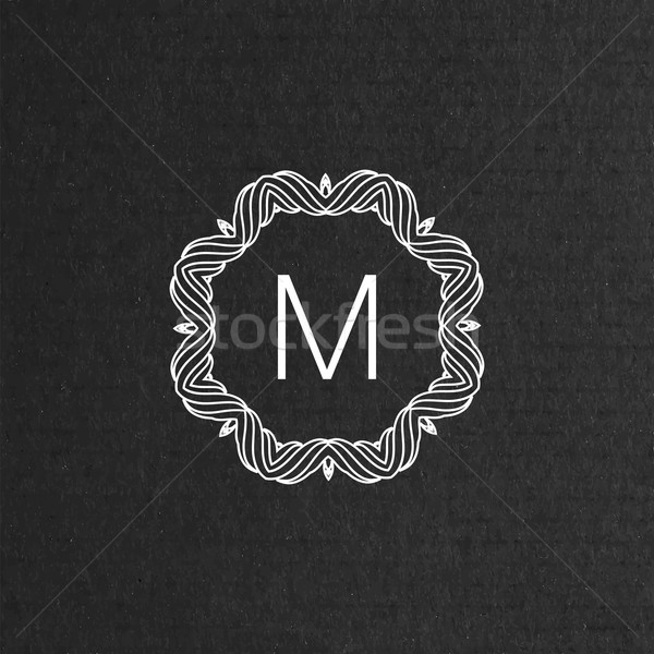 Stock photo: vector floral monogram