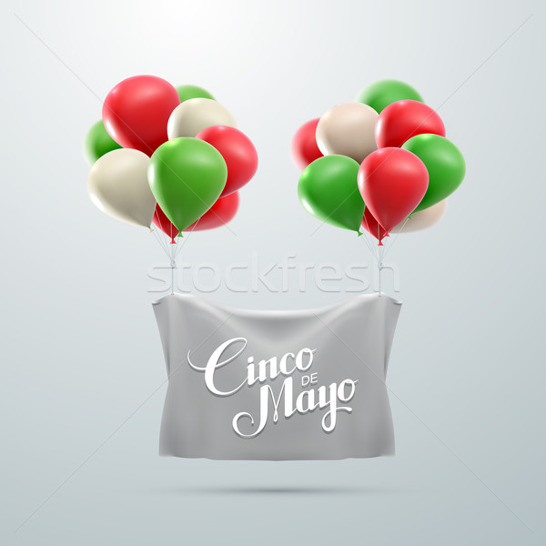 Urlaub Vektor Banner Illustration Ballons Stock foto © maximmmmum