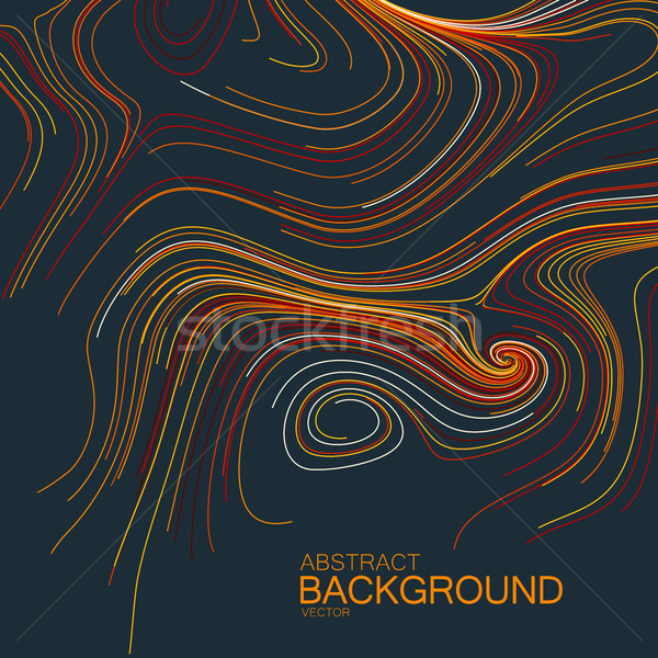Abstract artistic curl background with swirled stripes. Stock photo © maximmmmum