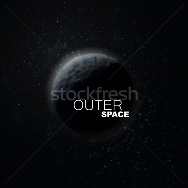 De kosmische ruimte abstract planeet sterren hemel wereldbol Stockfoto © maximmmmum