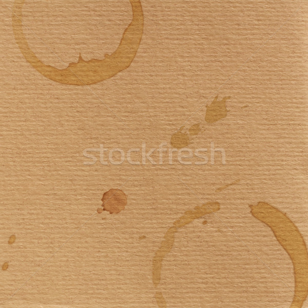 grunge cardboard texture and coffee blobs Stock photo © maximmmmum