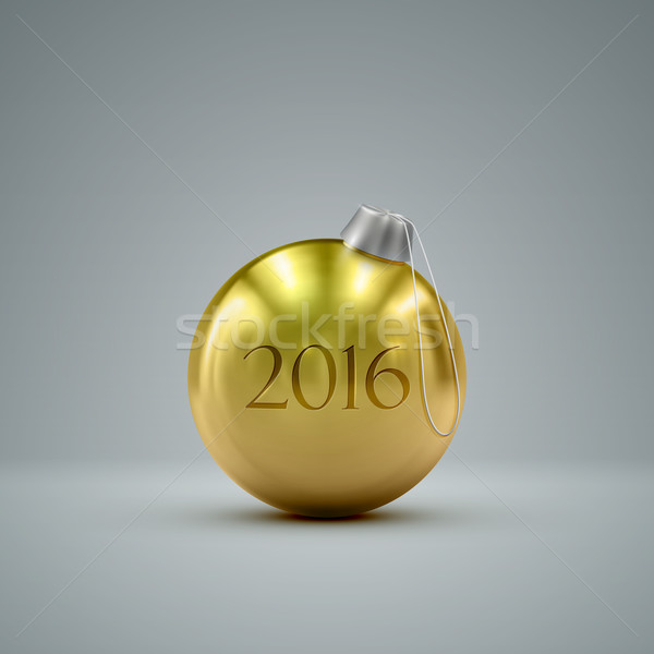 Christmas ball. Happy New 2016 Year Stock photo © maximmmmum