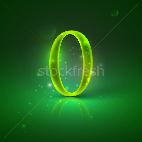 Groene aantal nul licht succes Stockfoto © maximmmmum