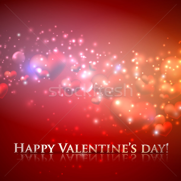 happy valentine's day. holiday background with hearts  Stock photo © maximmmmum