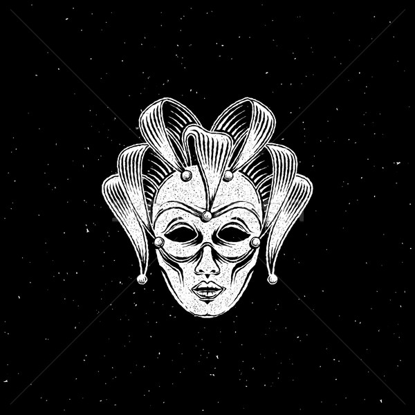 venetian carnival mask or jester emblem  Stock photo © maximmmmum