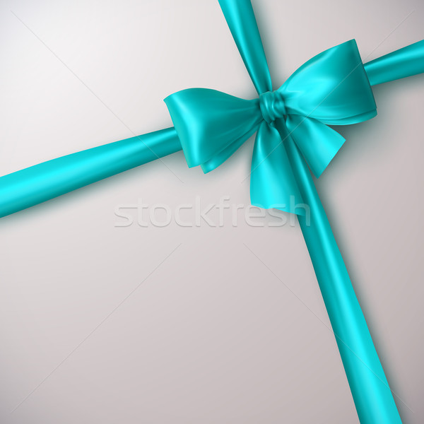 Azure Bow And Ribbon. Stock photo © maximmmmum