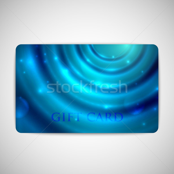 Blau Geschenkkarte glücklich Design Karte Muster Stock foto © maximmmmum