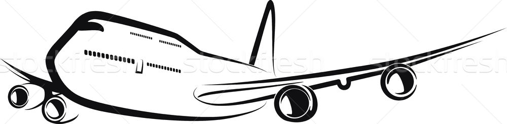 Avion illustration Voyage avion avion volée [[stock_photo]] © maximmmmum