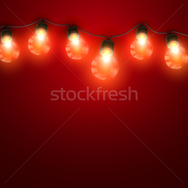Luminous Electric Garland Stock photo © maximmmmum