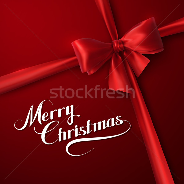 Merry Christmas. Holiday Vector Illustration. Stock photo © maximmmmum