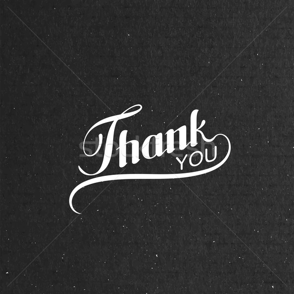 Thank You retro label Stock photo © maximmmmum