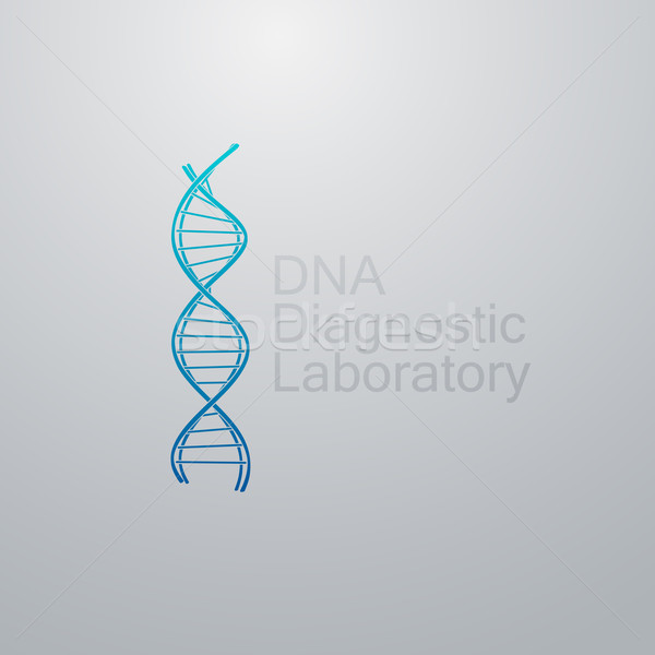 ADN icône chaîne logo diagnostic laboratoire [[stock_photo]] © maximmmmum