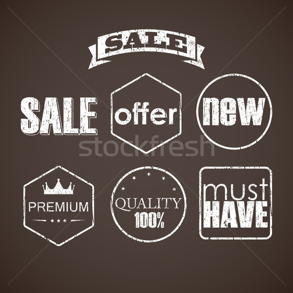 set of sale labels  Stock photo © maximmmmum