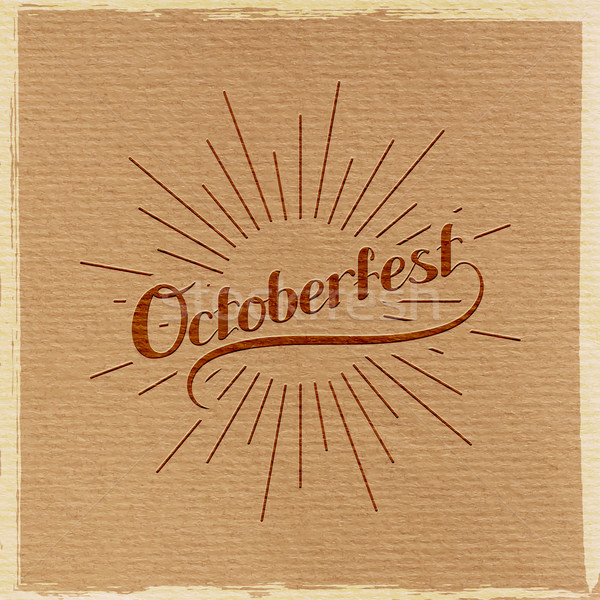 Stock photo: Octoberfest. Holiday Vector Illustration