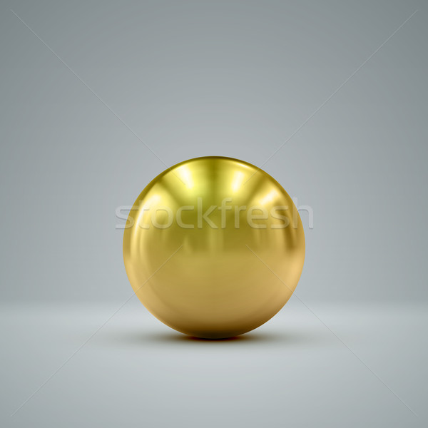 3D 球 メタリック ベクトル ストックフォト © maximmmmum