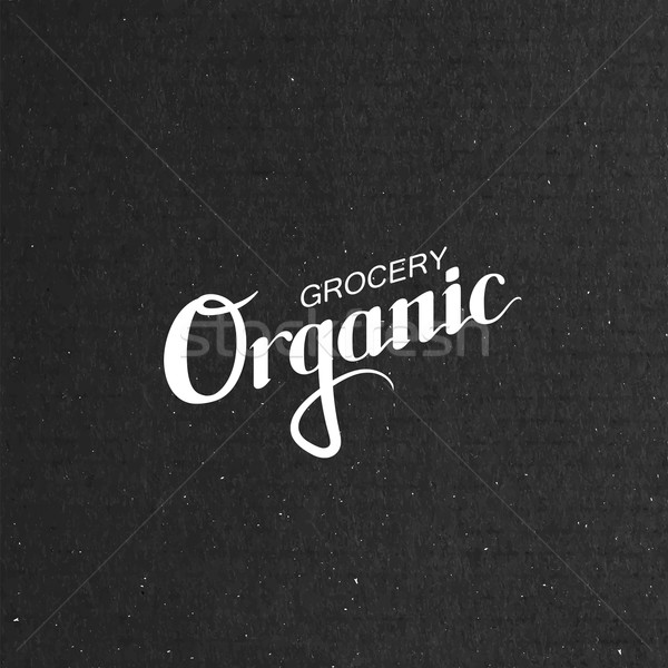 Organic Grocery Sign. Stock photo © maximmmmum