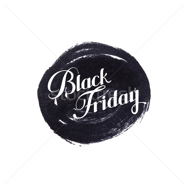 Сток-фото: черная · пятница · продажи · Label · Гранж · чернила · пятно