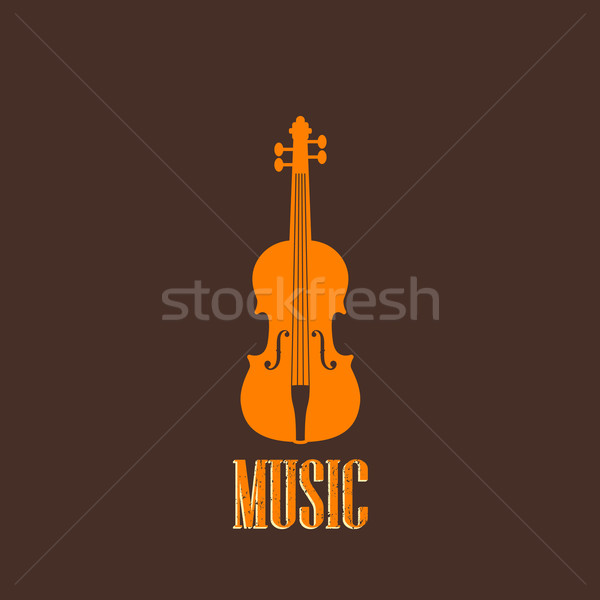 illustration with a violin Stock photo © maximmmmum