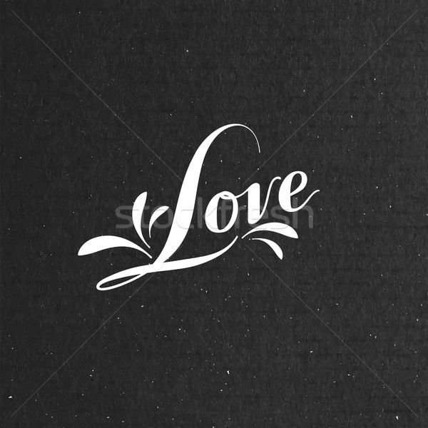 Love retro label Stock photo © maximmmmum