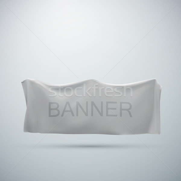 white textile banner mock-up Stock photo © maximmmmum