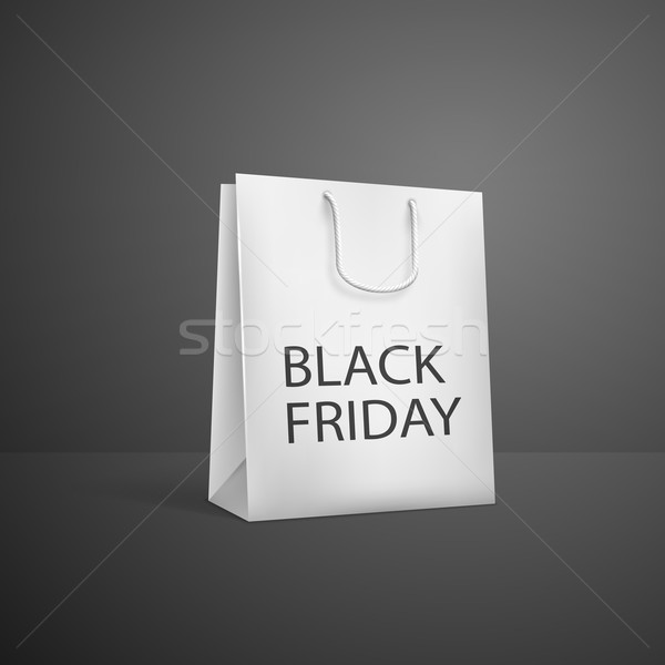 Black friday alışveriş çantası satış tanıtım poster alışveriş Stok fotoğraf © maximmmmum