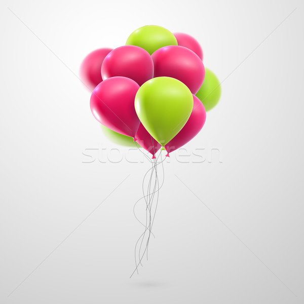插圖 飛行 實際 氣球 向量 商業照片 © maximmmmum