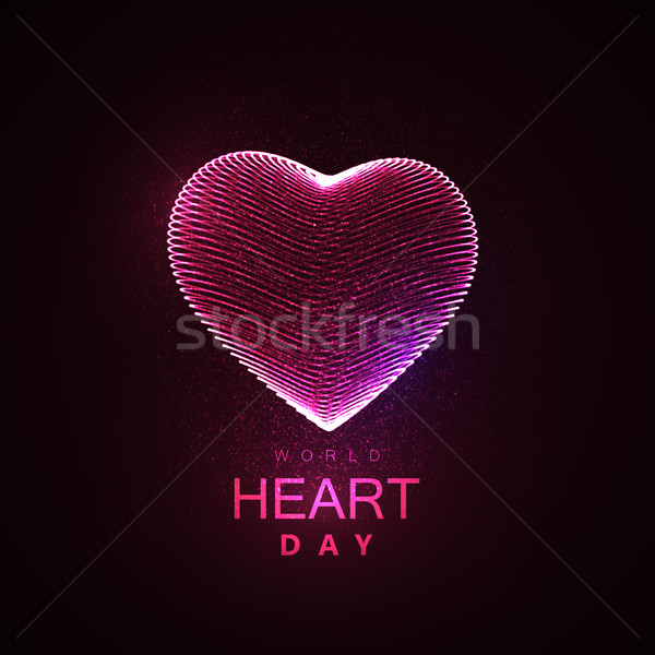 World Heart Day Background Stock photo © maximmmmum