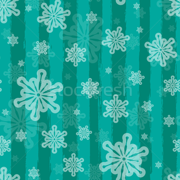Holiday vector seamless background with brushed stripes and snow Stock photo © maximmmmum