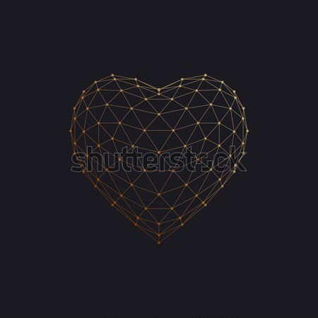 3D heart shape Stock photo © maximmmmum