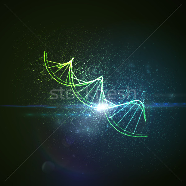 DNA chain icon. Stock photo © maximmmmum