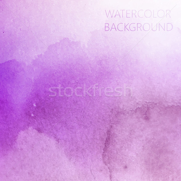 ストックフォト: ベクトル · 抽象的な · 紫色 · 水彩画 · デザイン · テクスチャ