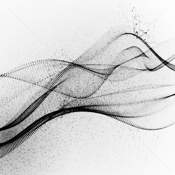 3D ink stylized digital wave Stock photo © maximmmmum