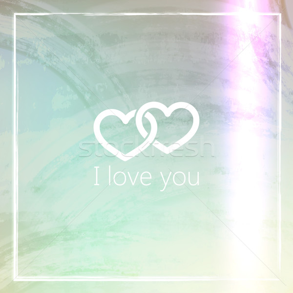 I Love You Abstract Grunge Background For Web Or Print Design