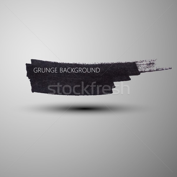 Grunge marker stain banner. brushed ink texture. Abstract background for your design Stock photo © maximmmmum