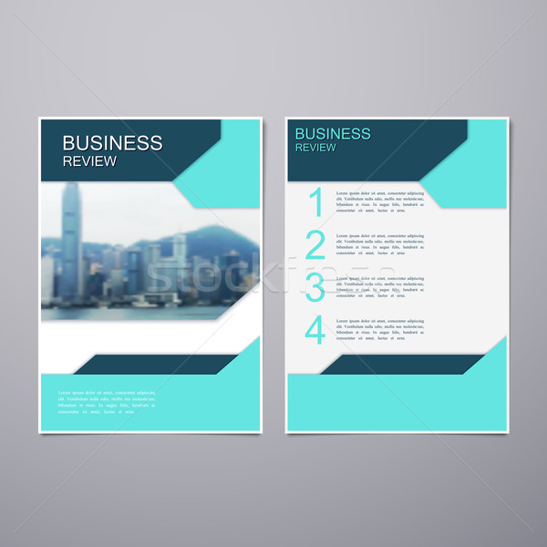 Business brochure brochure flyer maat sjabloon Stockfoto © maximmmmum