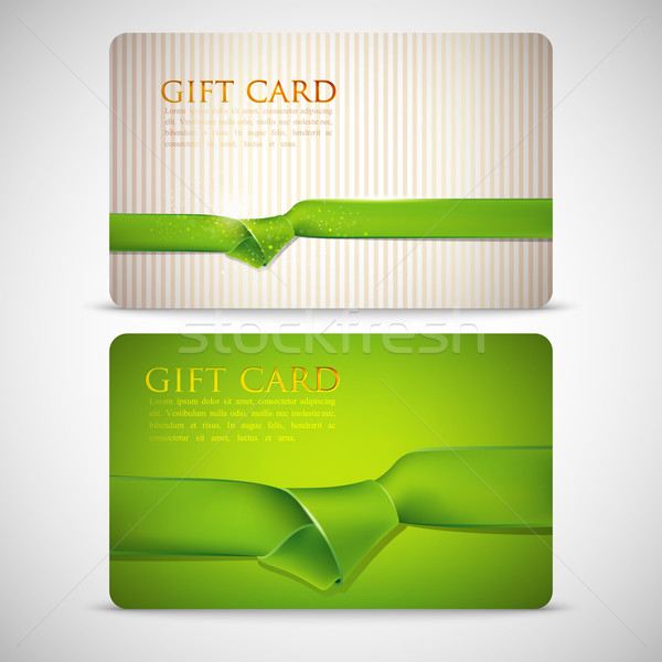 Geschenk kaarten groene abstract achtergrond Stockfoto © maximmmmum