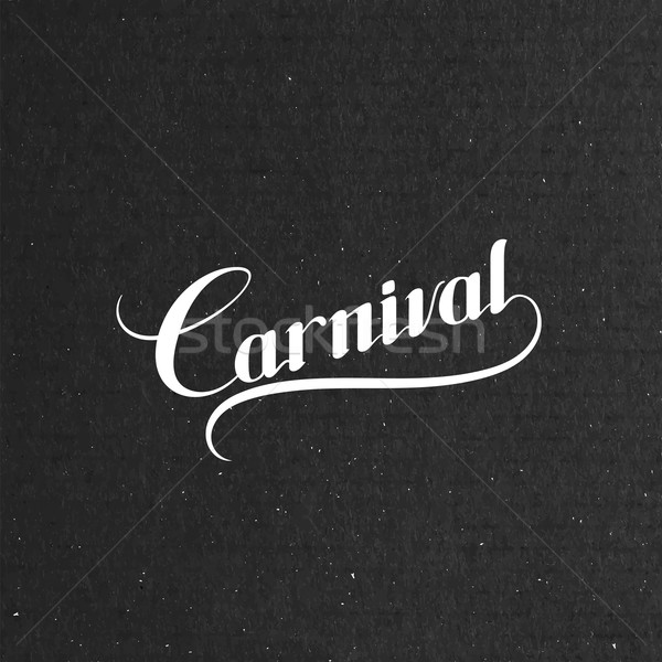 Carnival retro label Stock photo © maximmmmum