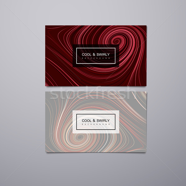 Stock photo: Greeting, invitation or business cards design template