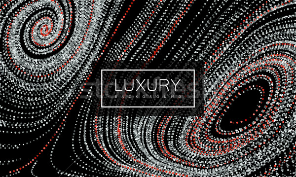 Stock photo: Luxury background with shiny silver glitters