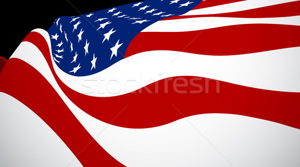Bandera de Estados Unidos EUA bandera fondo azul rojo Foto stock © maximmmmum