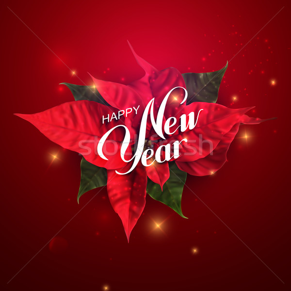 Happy New Year. Vector Holiday Illustration  Stock photo © maximmmmum
