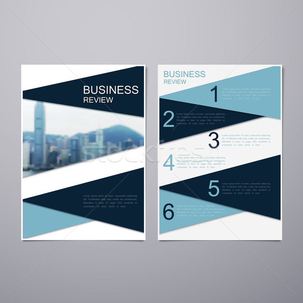 Business brochure brochure flyer maat sjabloon Stockfoto © maximmmmum