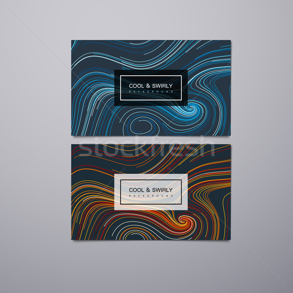 Greeting, invitation or business cards design template Stock photo © maximmmmum