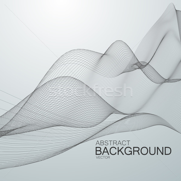 Stock photo: 3D abstract digital wave