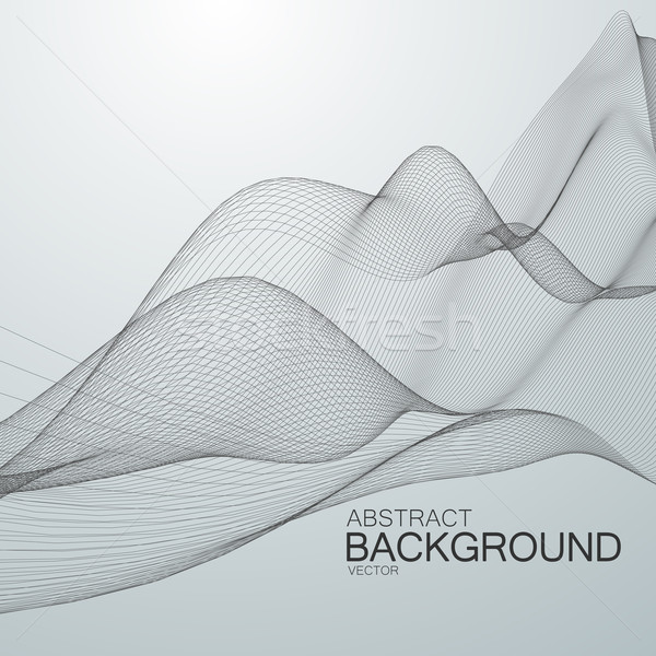 3D abstract digital wave Stock photo © maximmmmum