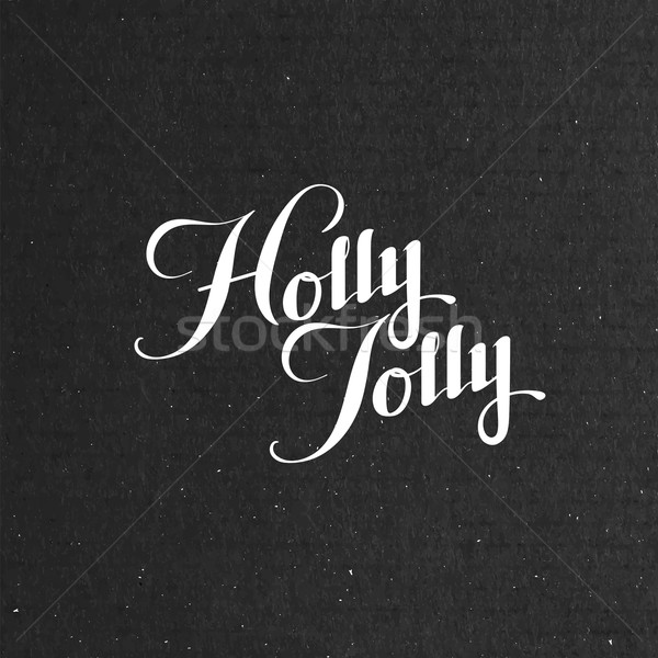 Holly Jolly Merry Christmas Stock photo © maximmmmum