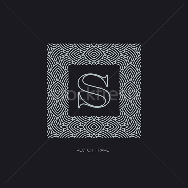 Stock photo: art-deco vector frame