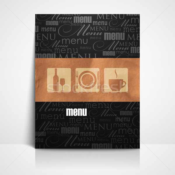 restaurant menu design  Stock photo © maximmmmum