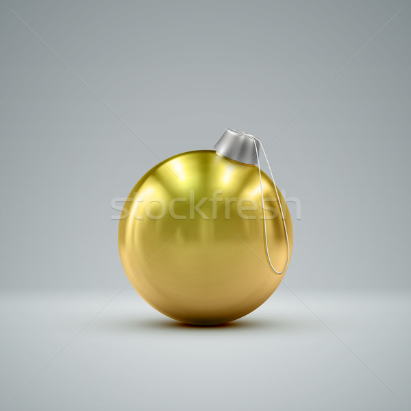 Stock photo: Christmas golden ball.